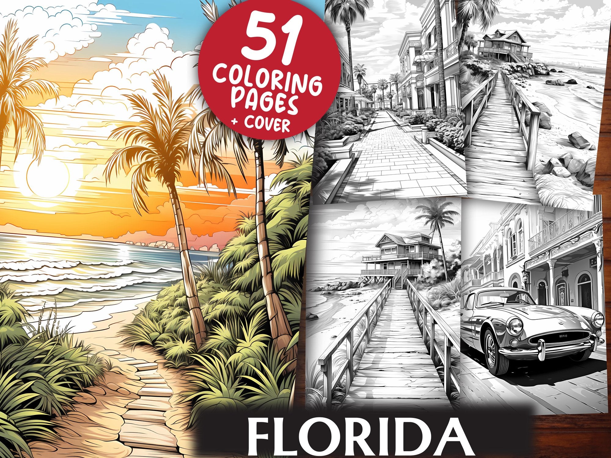 Florida Coloring Books - CraftNest