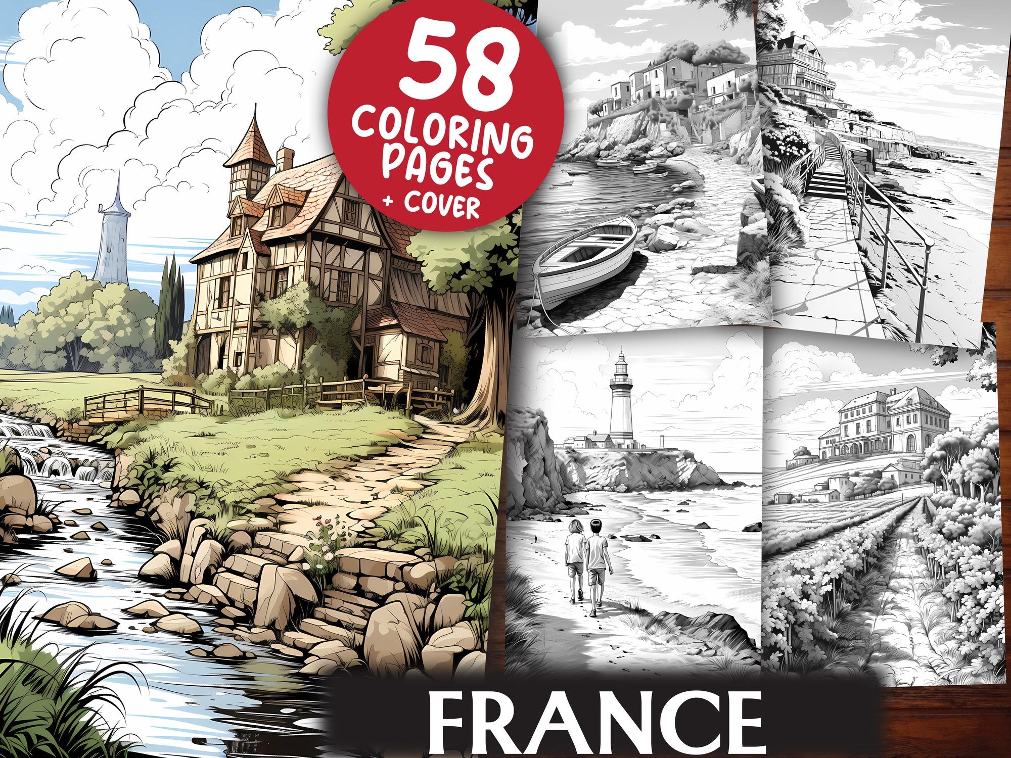 France Coloring Books - CraftNest
