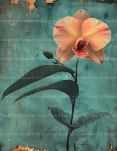 Orchids Flowers Junk Journal Pages - CraftNest