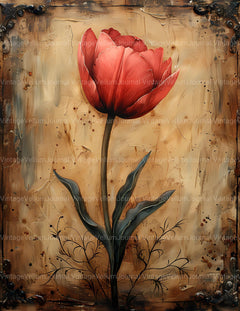 Tulips Flowers Junk Journal Pages - CraftNest