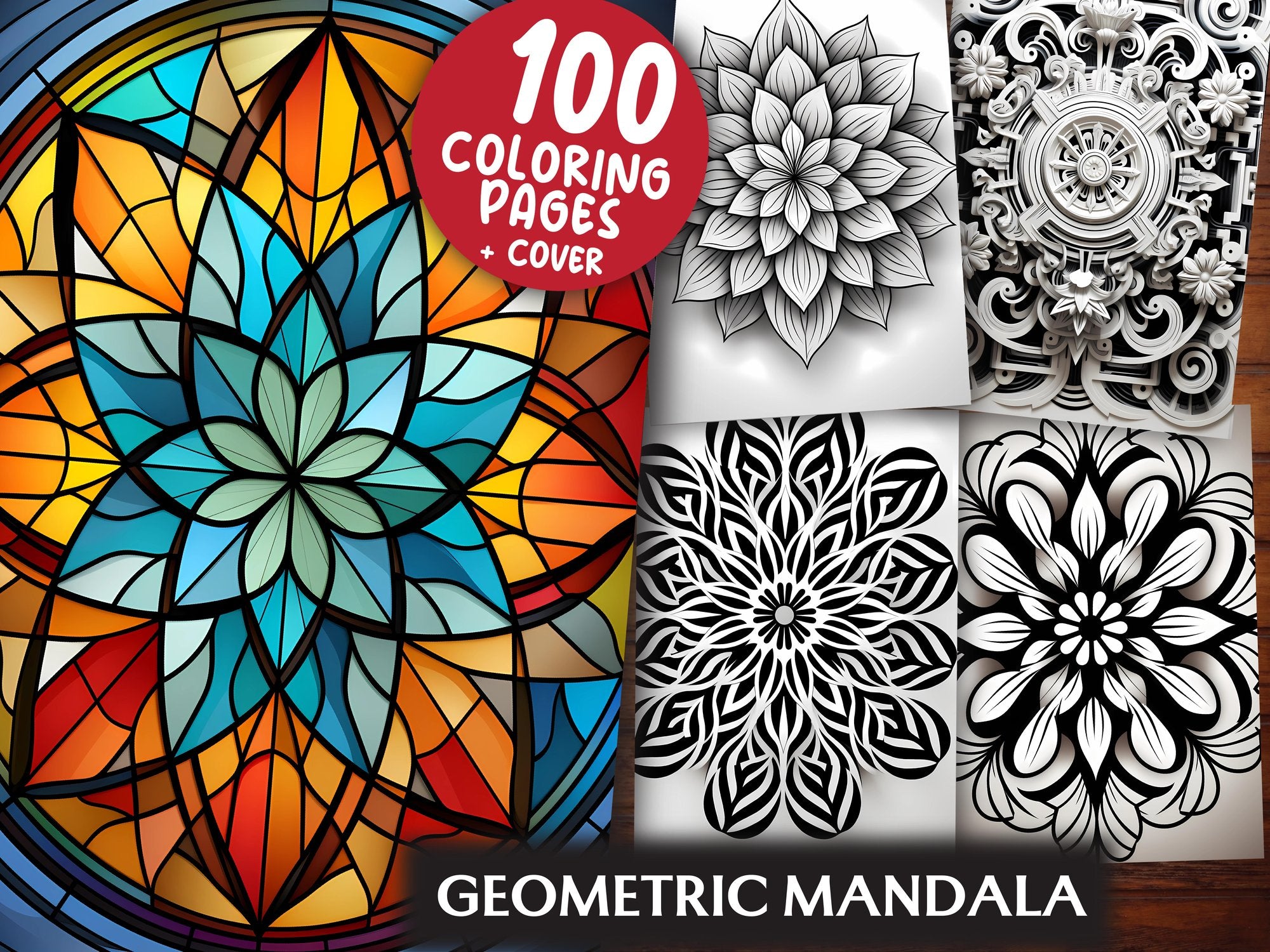 Geometric Mandala Coloring Books - CraftNest