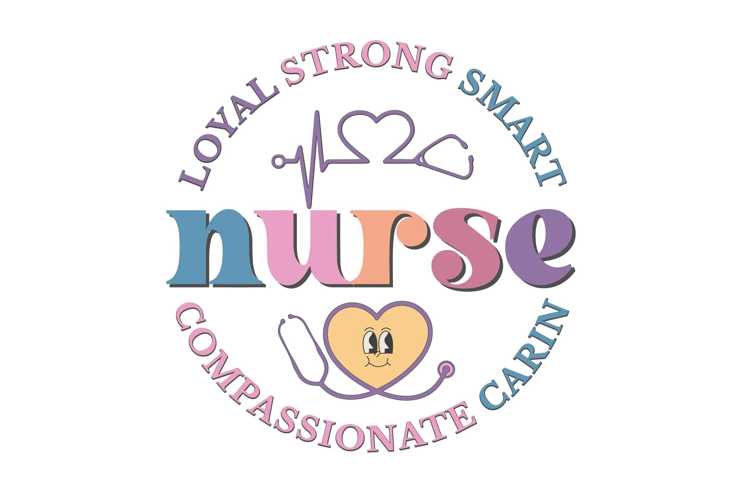 Loyal Strong Smart Nurse Compassionate Caring SVG Bundle loyal-strong-smart-nurse-compassionate-caring-svg-bundle
