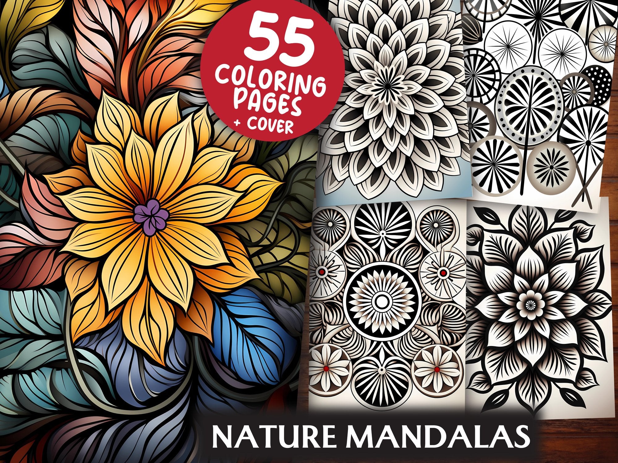 Nature Mandalas Coloring Books - CraftNest
