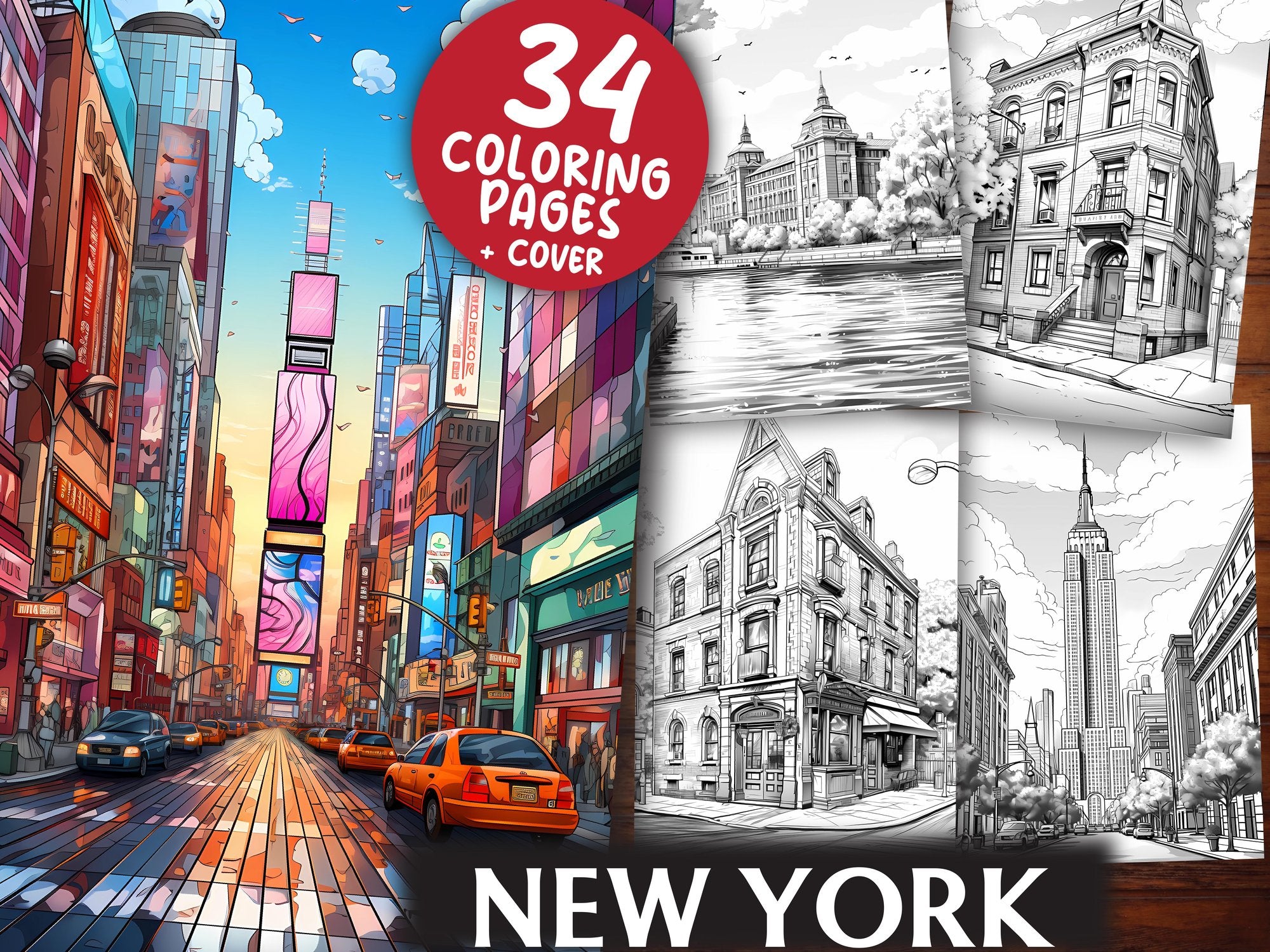New York Coloring Books - CraftNest