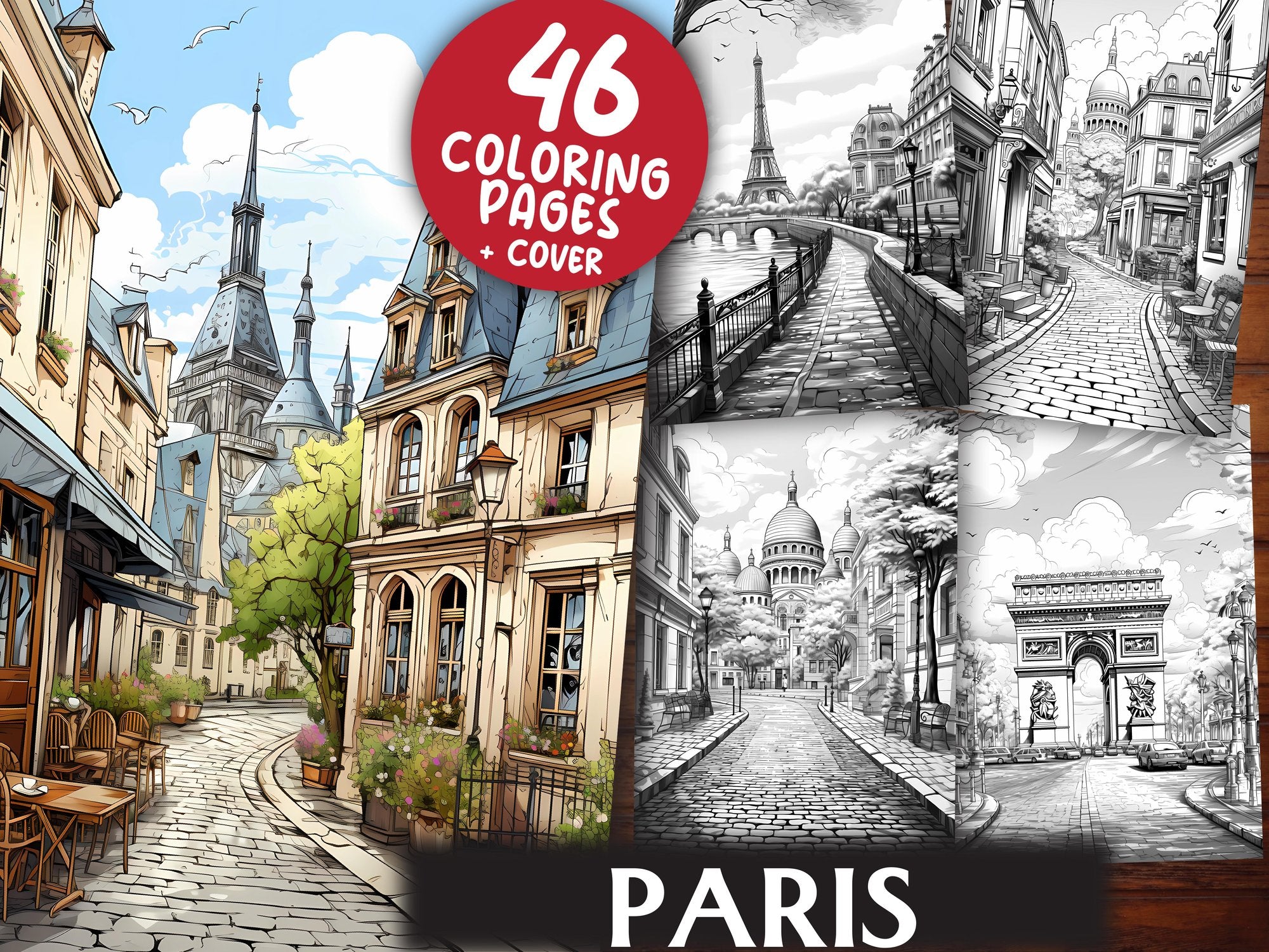 Paris Coloring Books - CraftNest