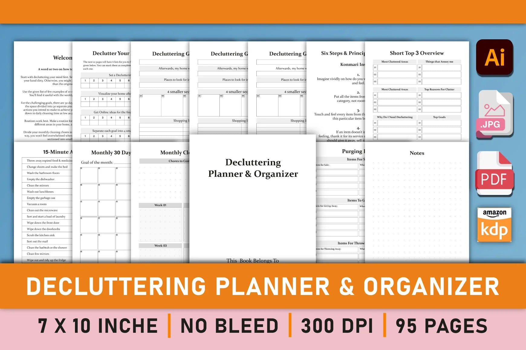 Decluttering Planner Organizer Bundle