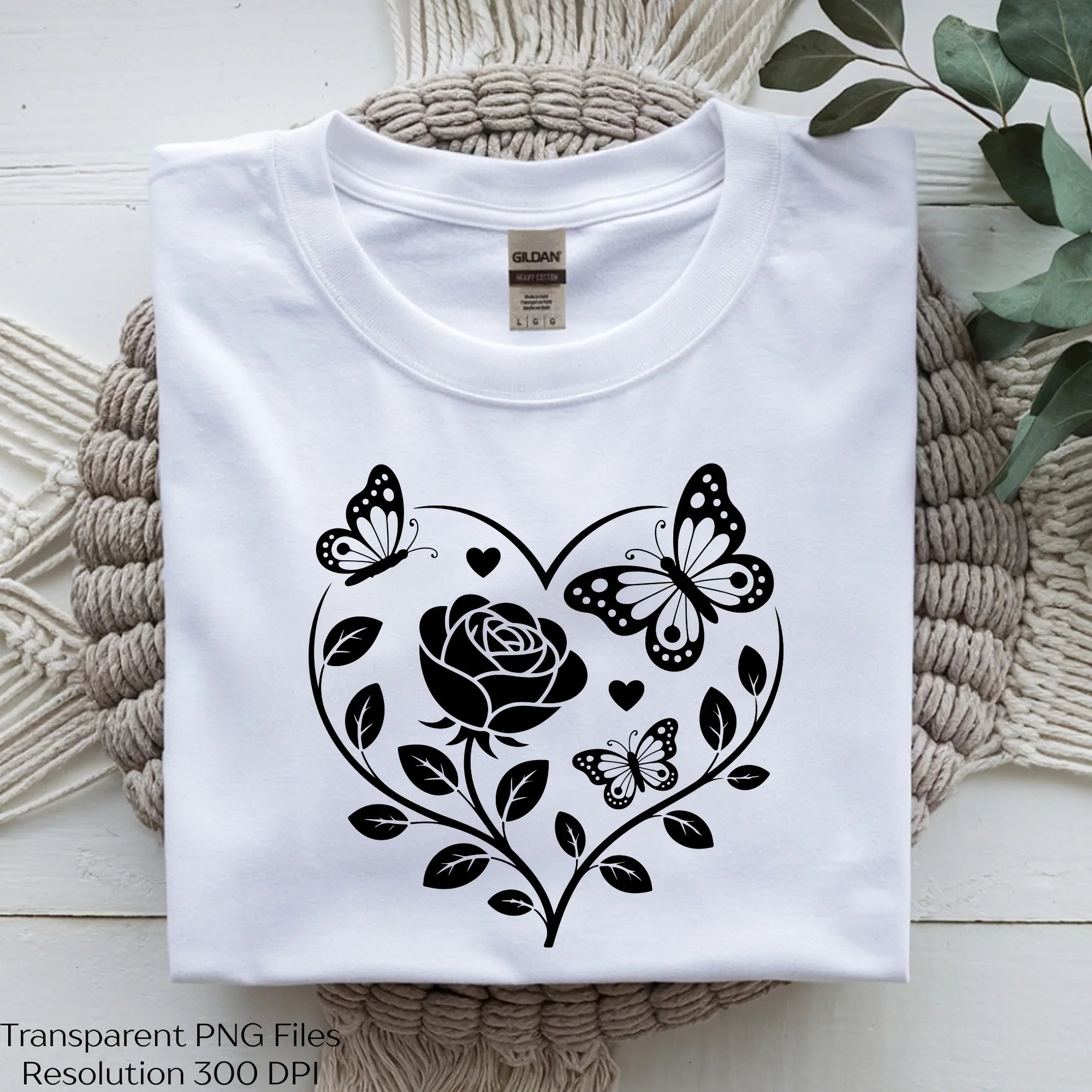 Flower Heart Valentine's Day Clipart Bundle