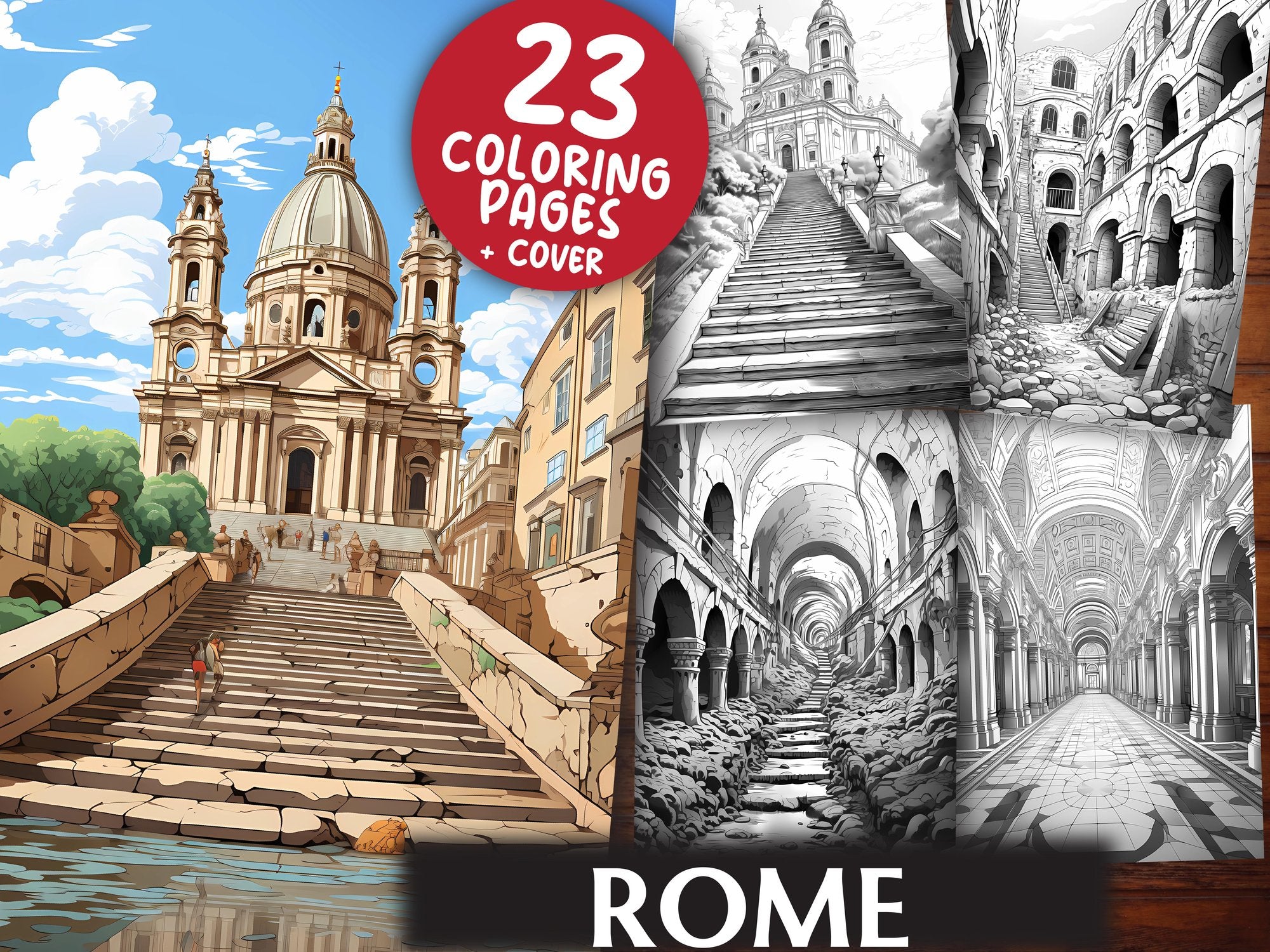 Rome Coloring Books - CraftNest