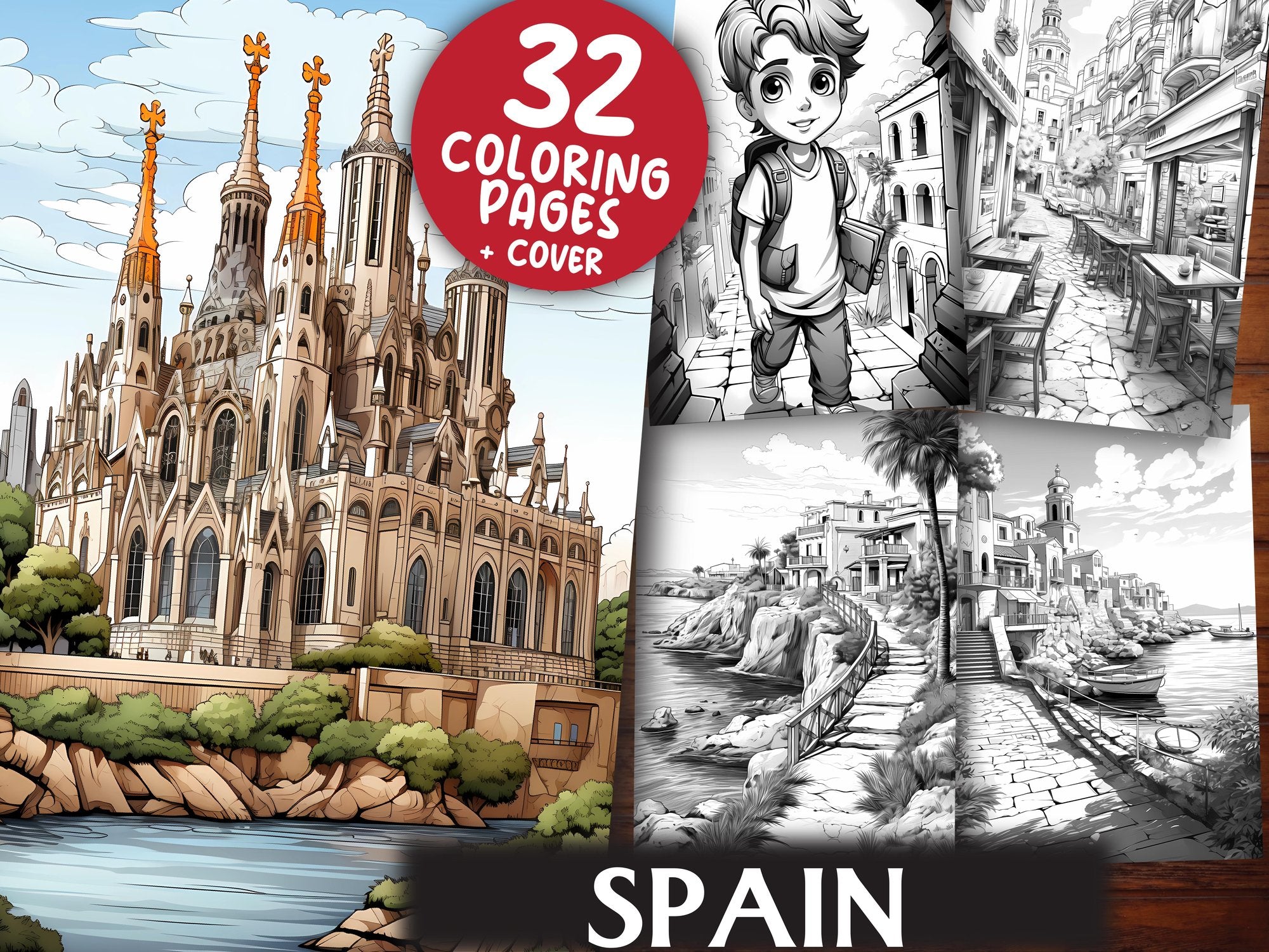 Spain Coloring Books - CraftNest