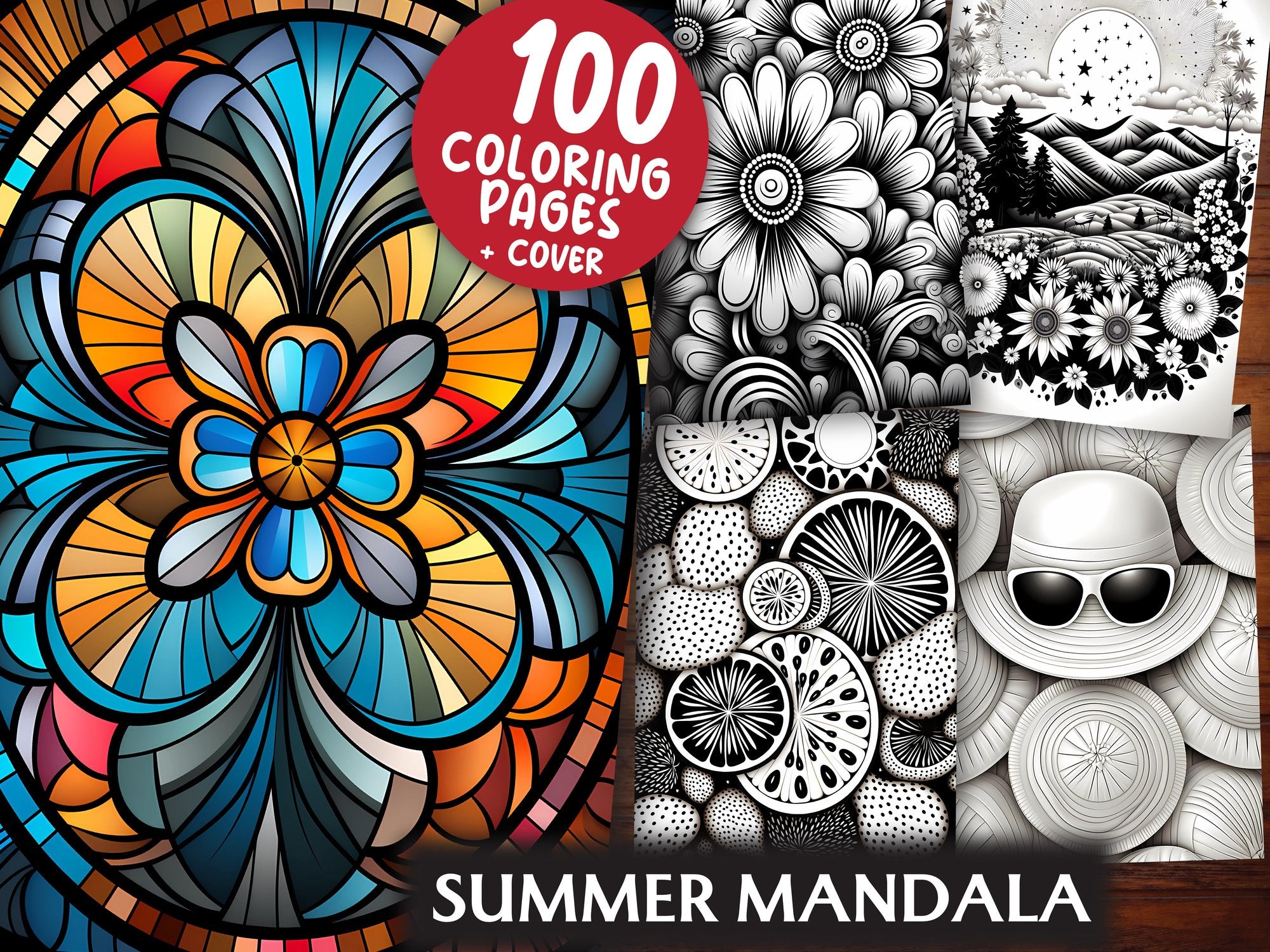 Summer Mandala Coloring Books - CraftNest