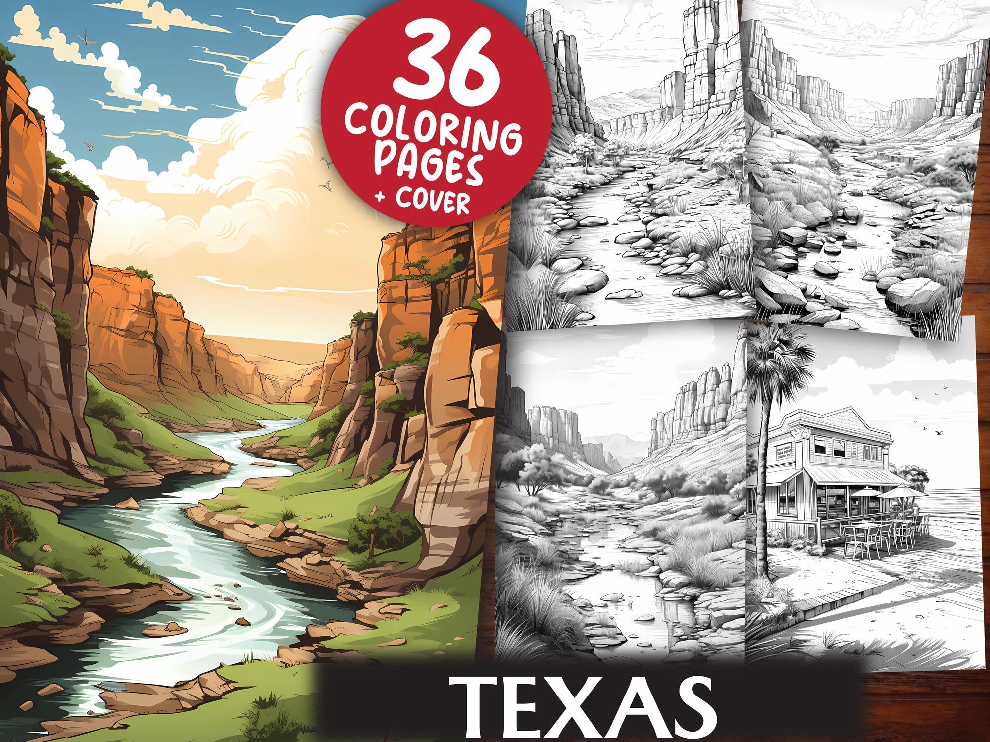 Texas Coloring Books - CraftNest