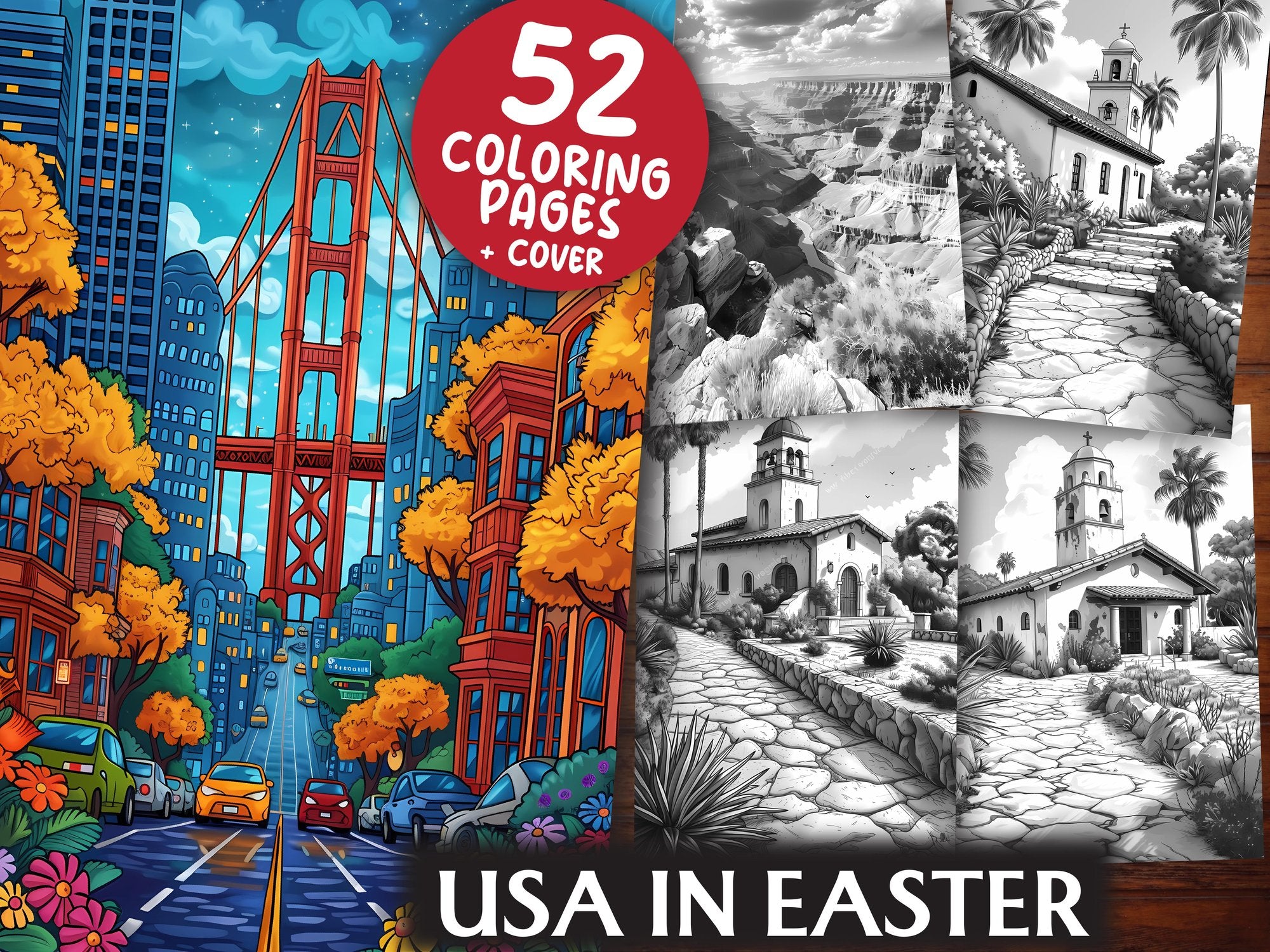 USA in Easter Coloring Books - CraftNest