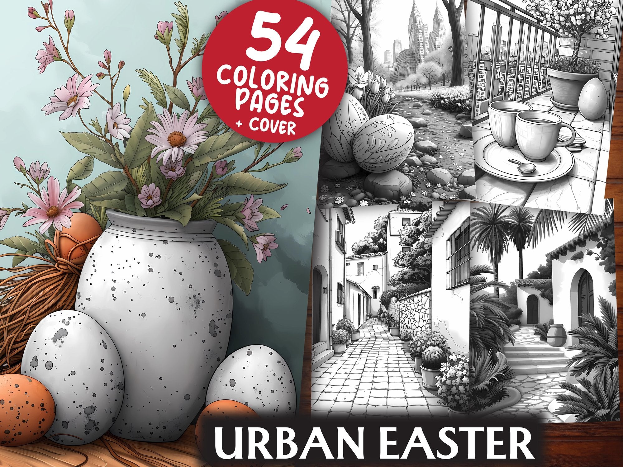 Urban Easter Coloring Books - CraftNest