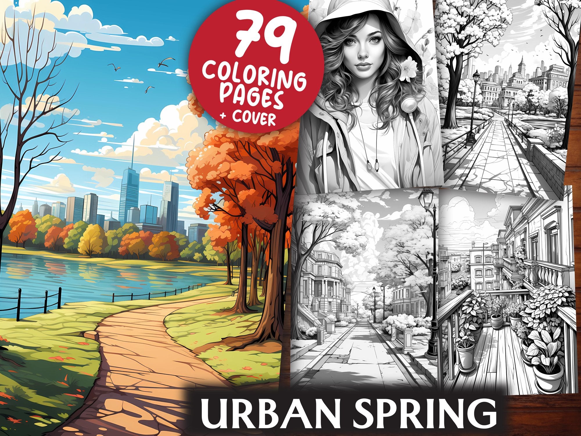 Urban Spring Coloring Books - CraftNest
