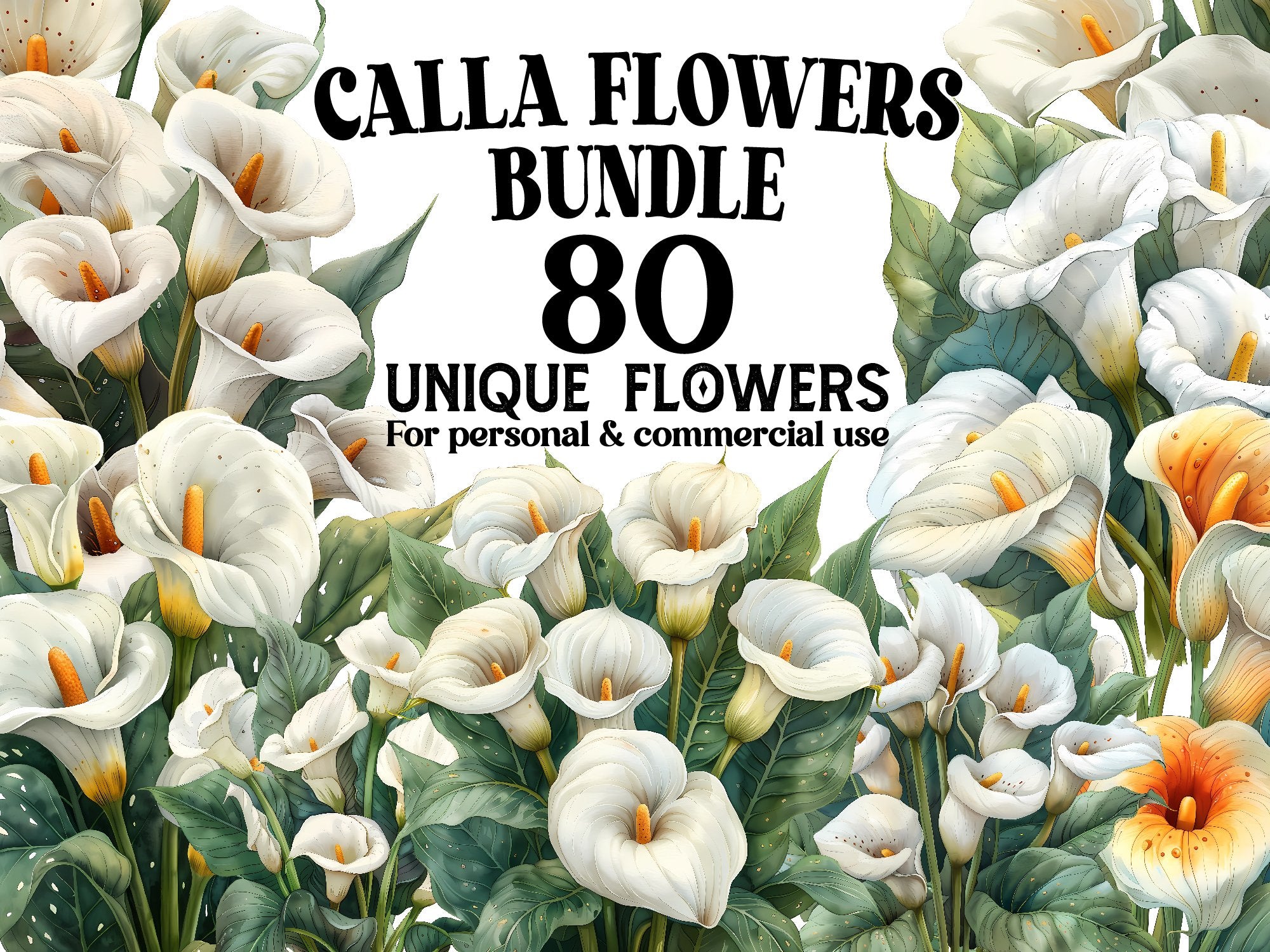 Calla Flowers Clipart