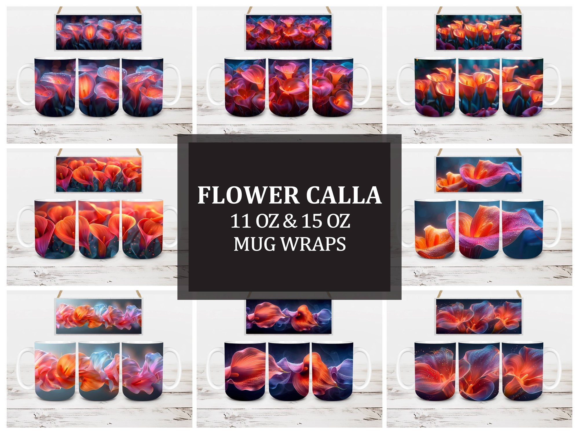 Flower Calla 2 Mug Wrap - CraftNest