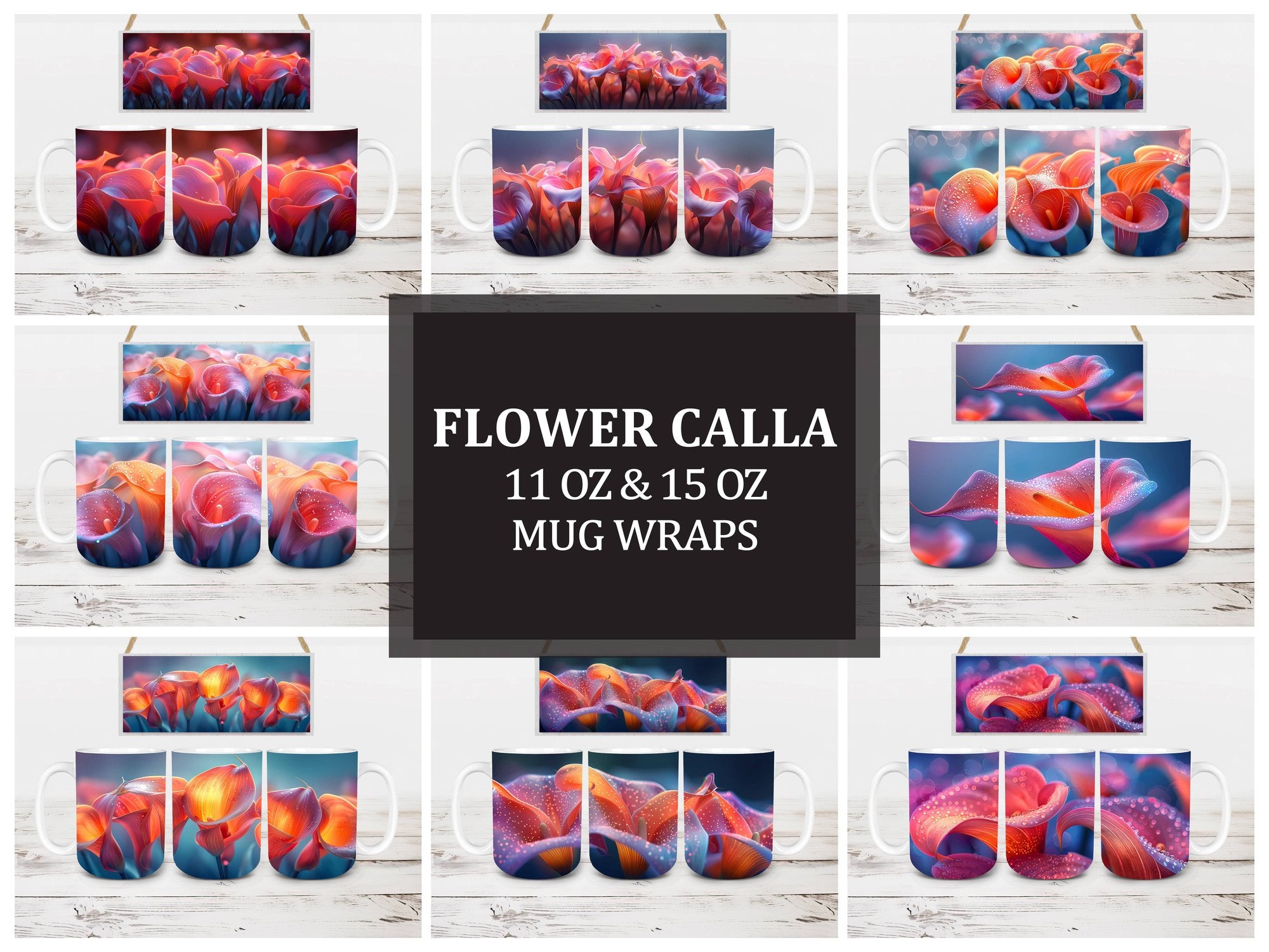 Flower Calla 1 Mug Wrap - CraftNest