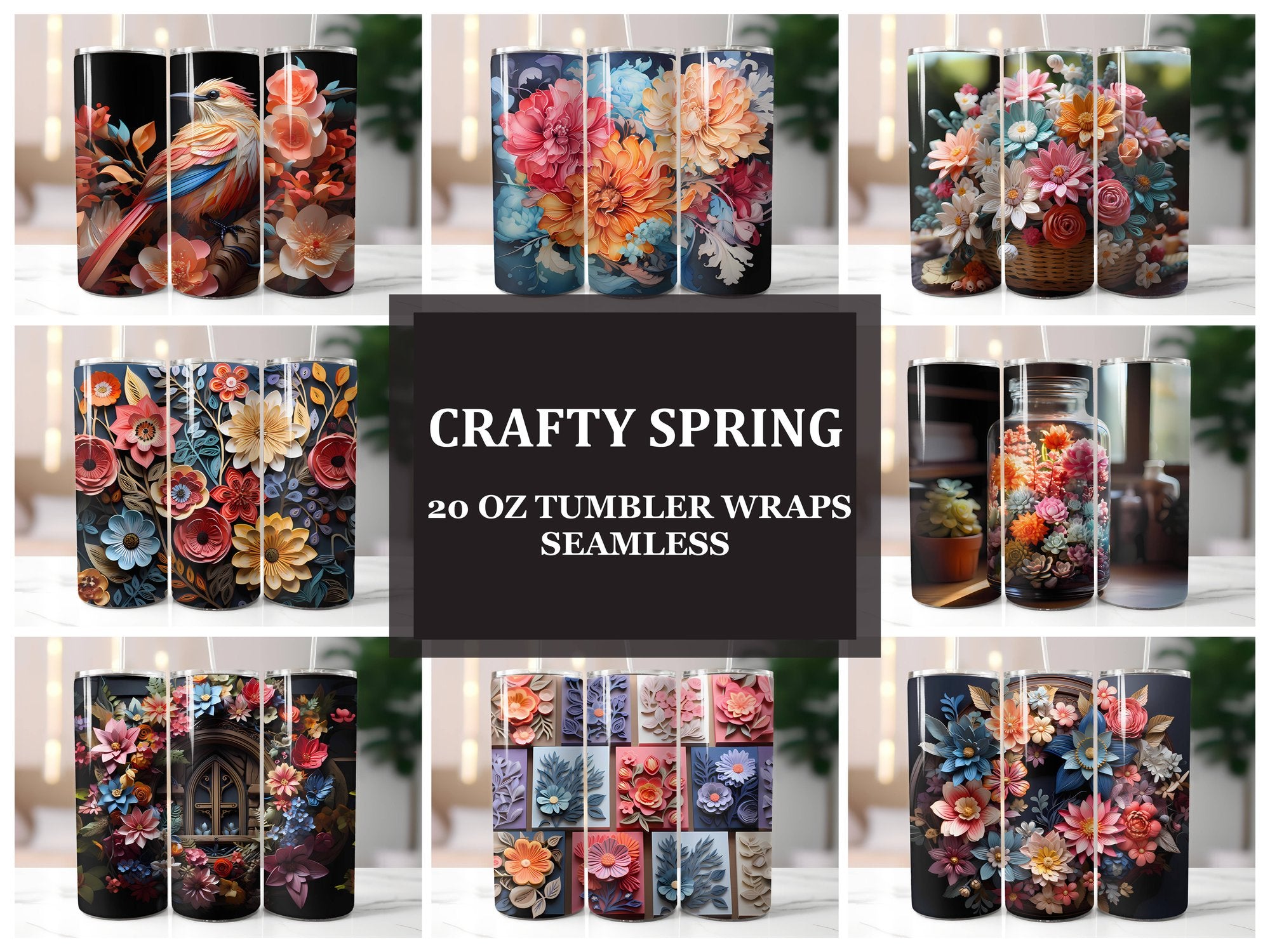 Crafty Spring 2 Tumbler Wrap - CraftNest