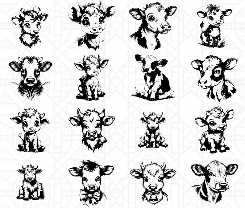 Cute Cows SVG Bundle
