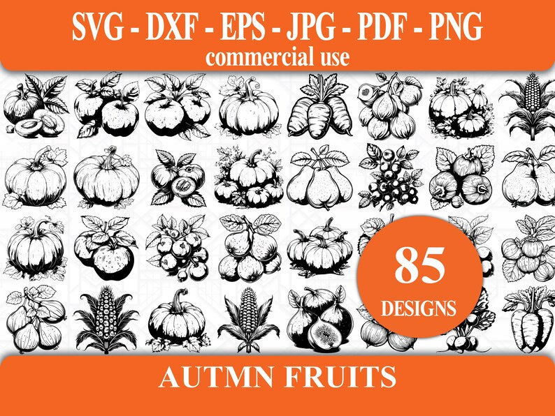 Autumn Fruits SVG Bundle