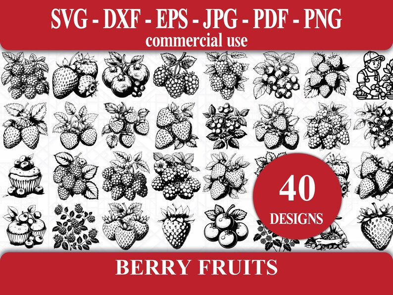 Berry Fruits SVG Bundle