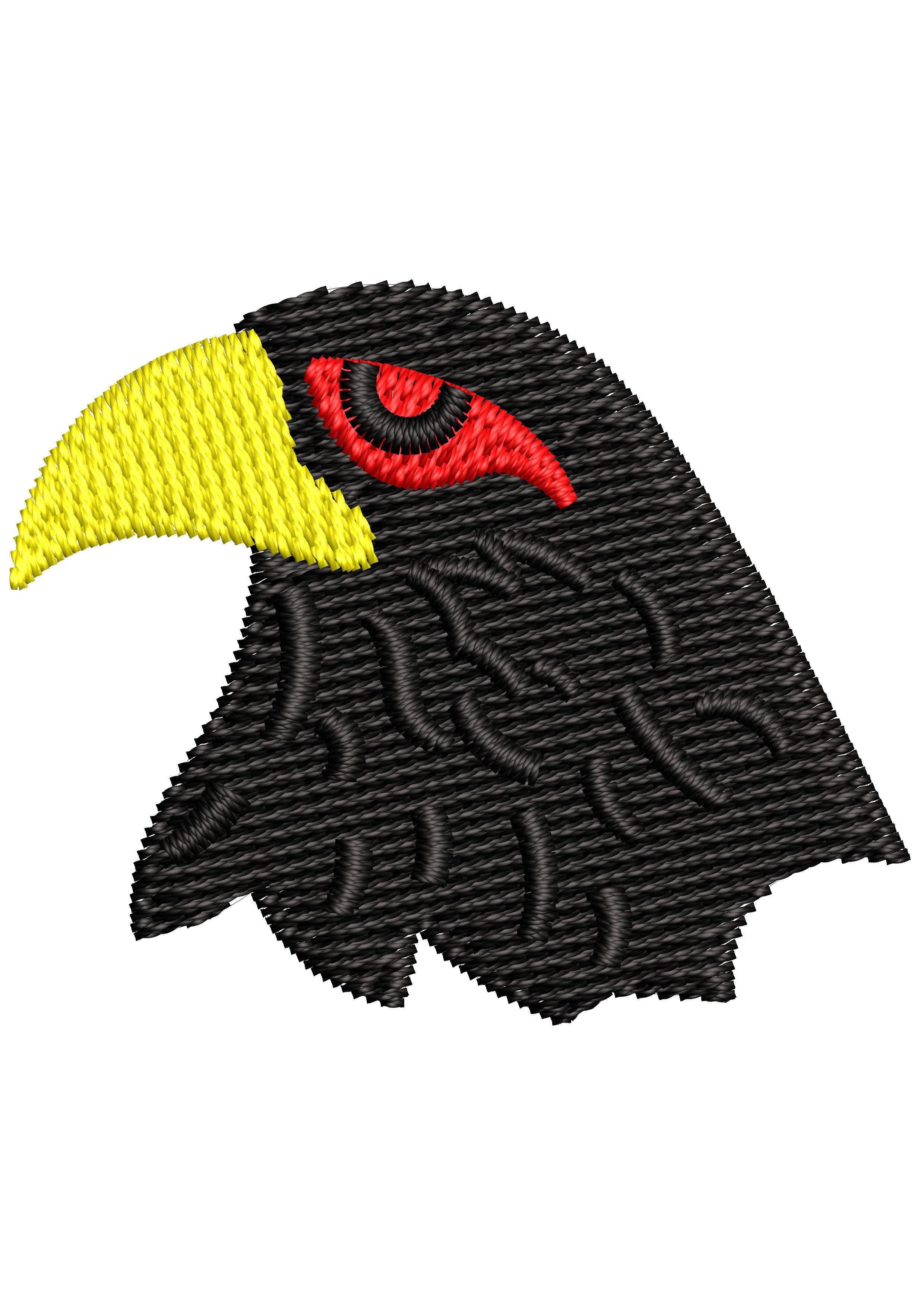 Devil Bird Embroidery Design