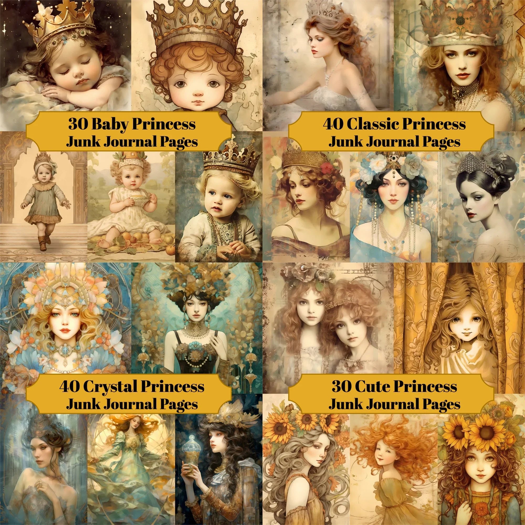 Princesses Junk Journals
