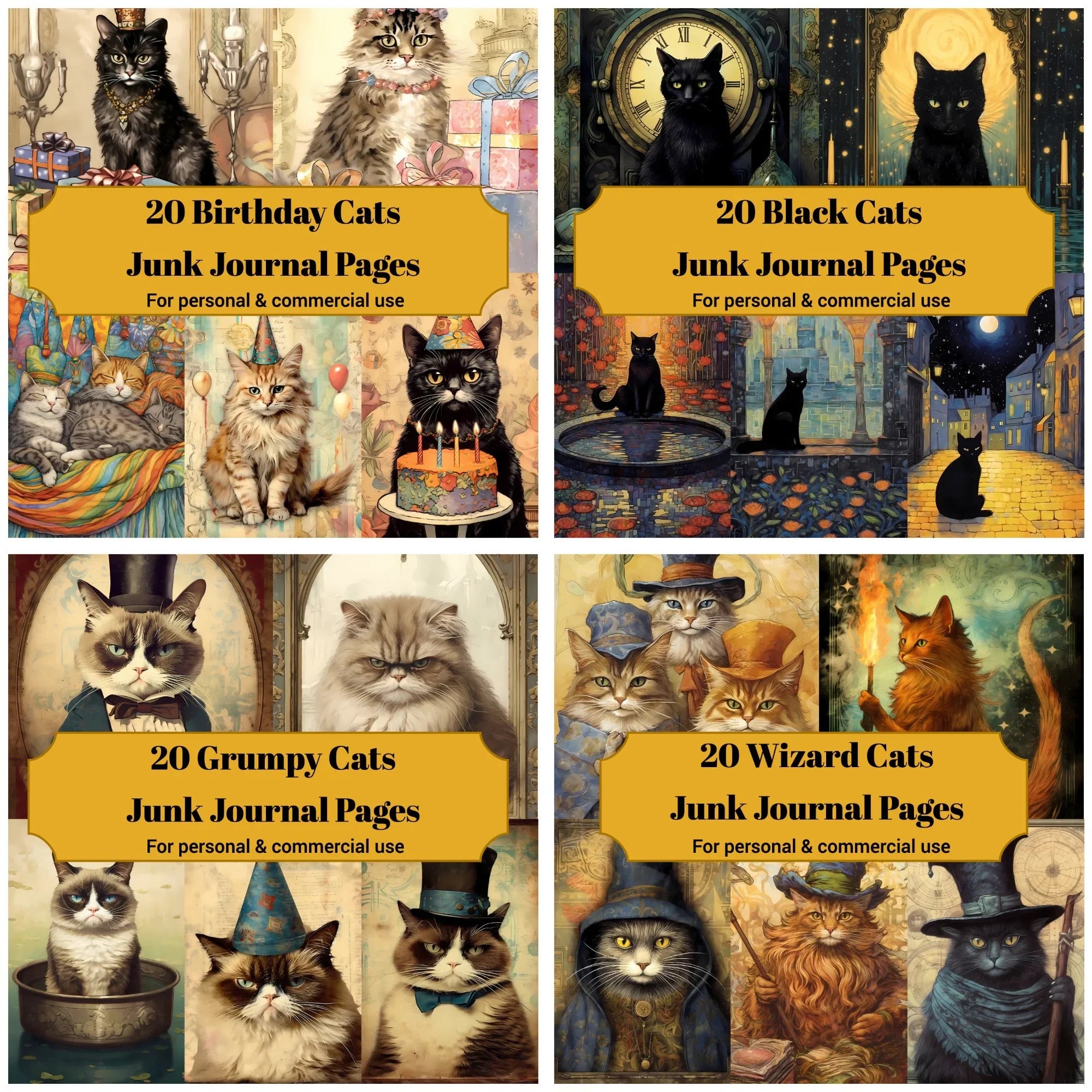 Cats Junk Journals