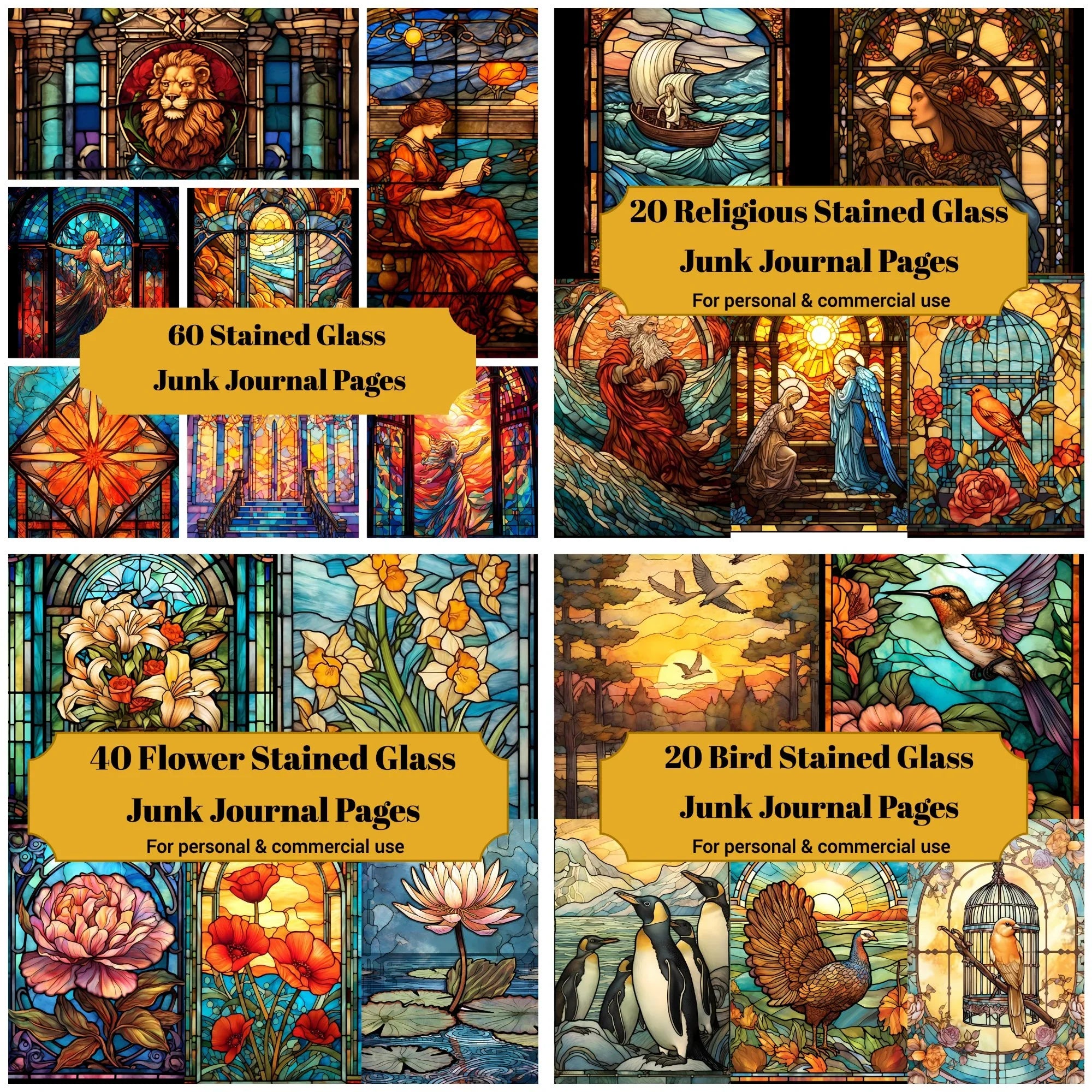 Stained Glass Junk Journals