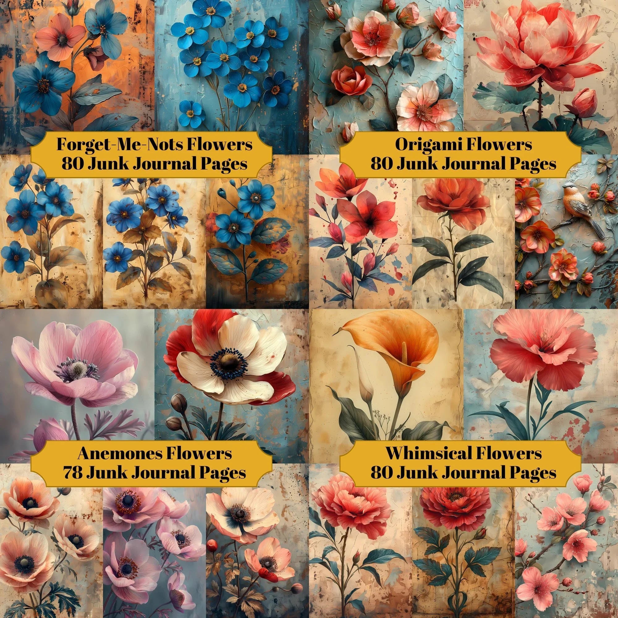 Flower Junk Journals