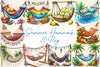 Summer Hammock Clipart Bundle