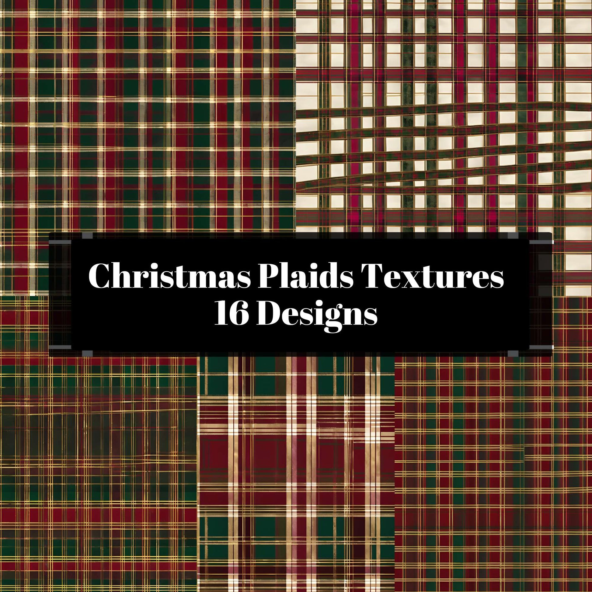 Christmas Plaids Textures - CraftNest - Digital Crafting and Art