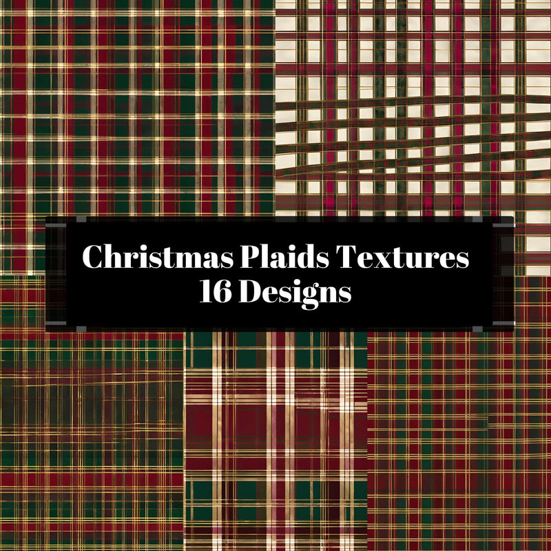 Christmas Plaids Textures - CraftNest - Digital Crafting and Art