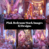 Pink Bedroom Stock Images