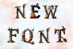 Broomstick Alphabet Clipart Bundle - CraftNest - Digital Crafting and Art