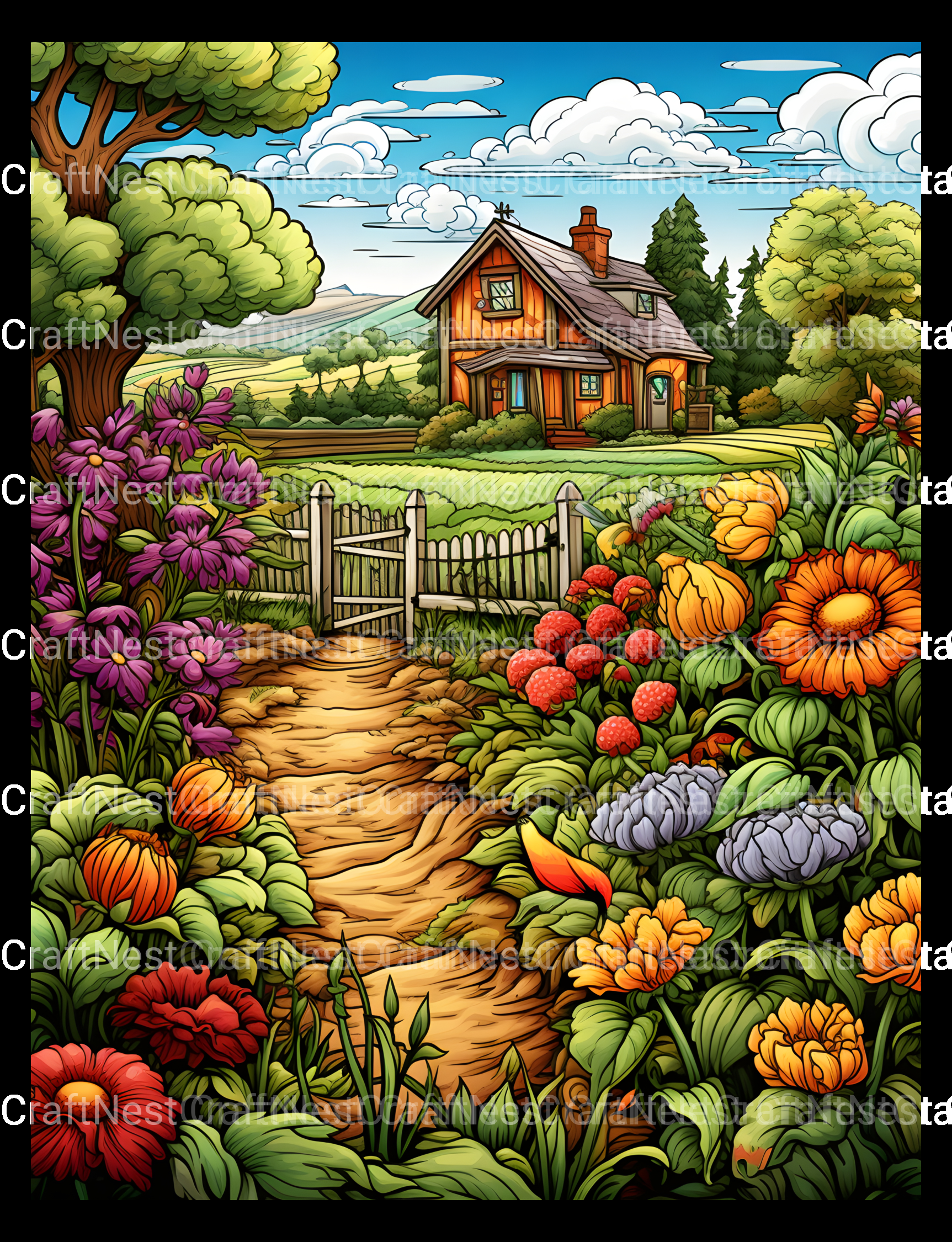 Farmers Garden Coloring Book 2 - CraftNest - Digital Crafting and Art