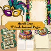 Mardi Gras Junk Journal Pages