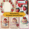 Strawberry Junk Journal Pages