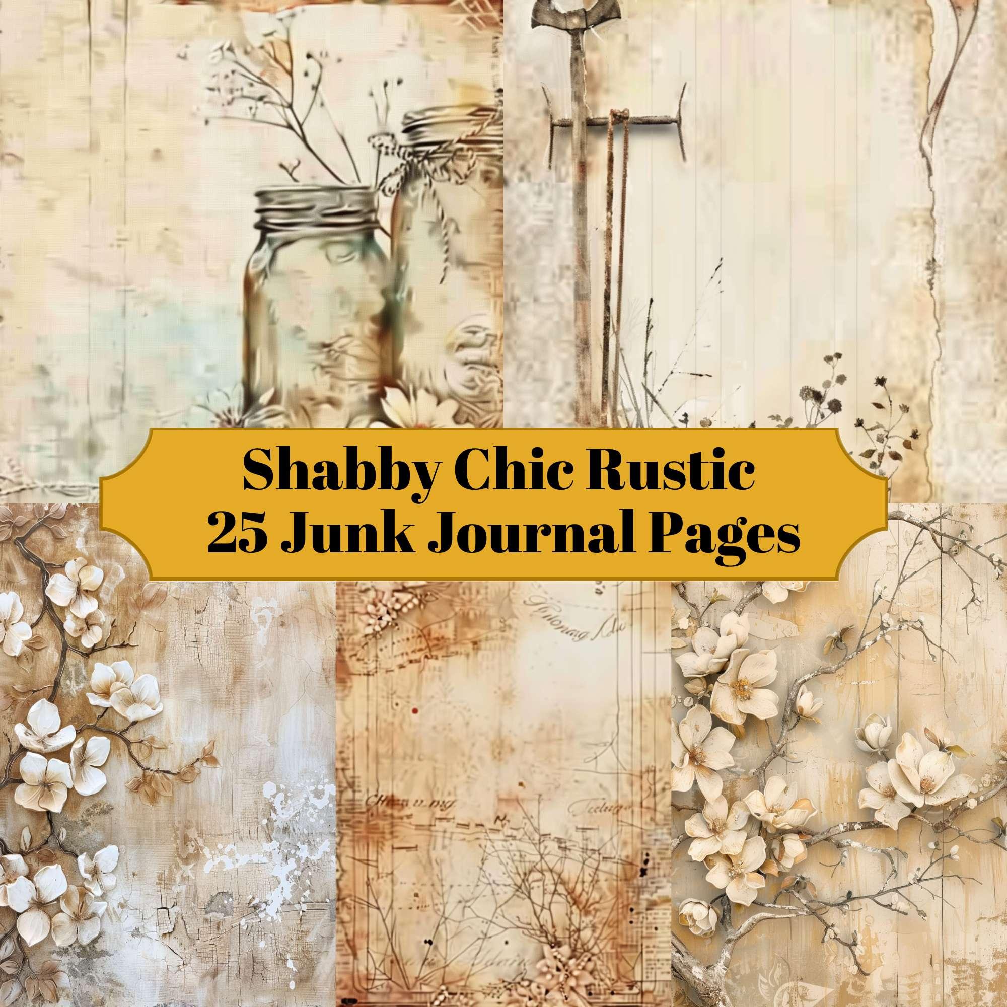 Rustc Pages Shabby Chic Rustic Junk Journal Pages