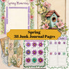 Frühlings -Junk -Journal -Seiten