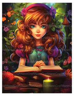 Bookworm Fairies Coloring Book - CraftNest - Digital Crafting and Art