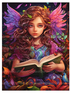 Bookworm Fairies Coloring Book - CraftNest - Digital Crafting and Art