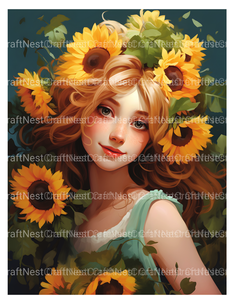 Venetian Carnival Woman Coloring Book - CraftNest - Digital Crafting and Art