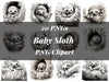 Baby Sloth Clipart
