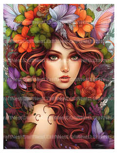 Beautiful Fairies Coloring Book - CraftNest - Digital Crafting and Art