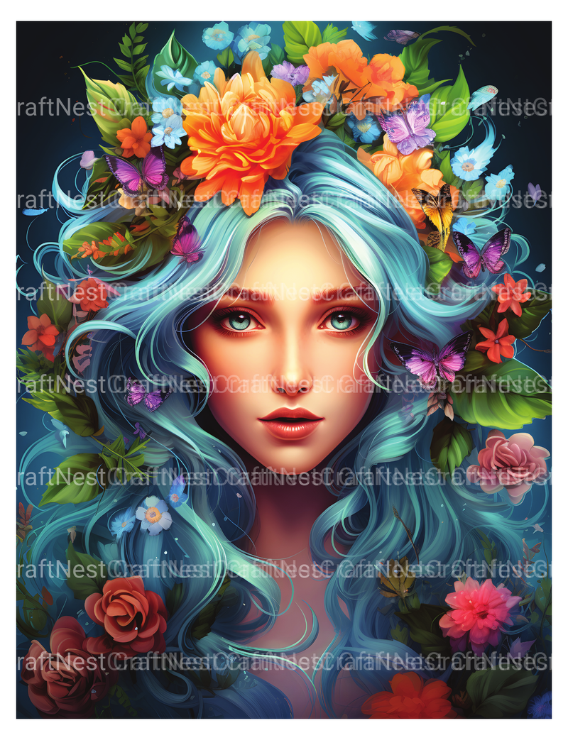 Beautiful Fairies Coloring Book - CraftNest - Digital Crafting and Art