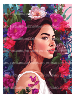 Beautiful Woman Coloring Book - CraftNest - Digital Crafting and Art