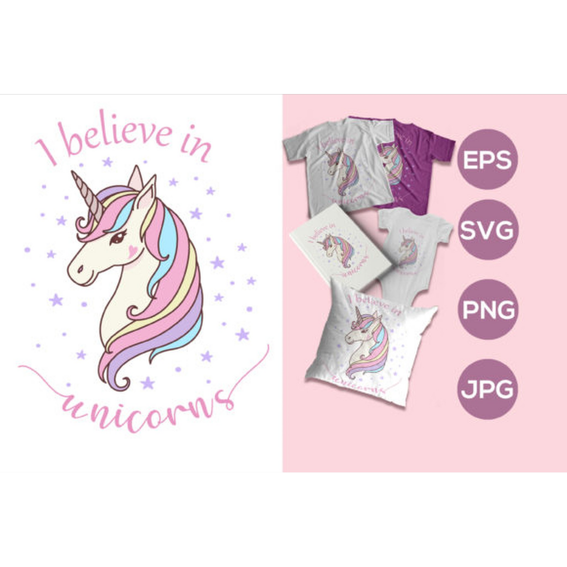 Baby Unicorn SVG - CraftNest - Digital Crafting and Art