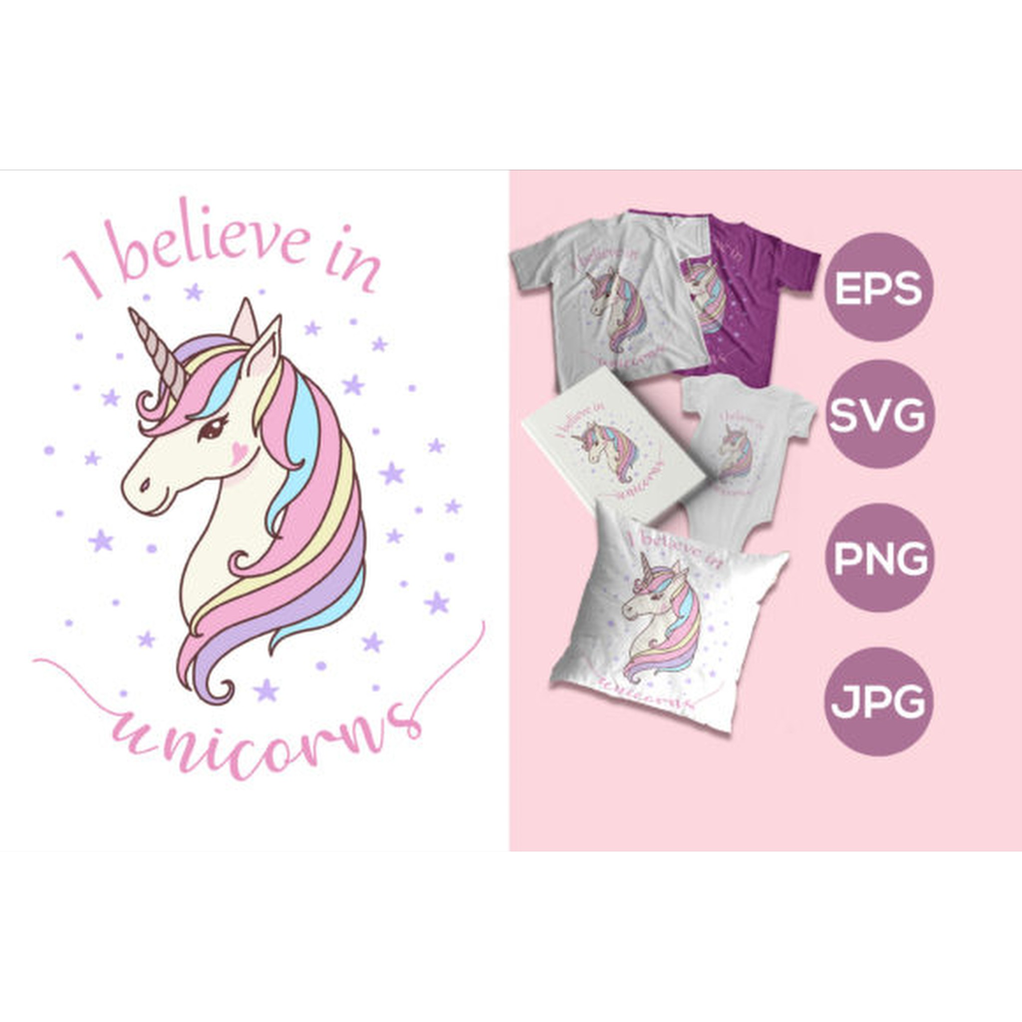 Baby Unicorn SVG - CraftNest - Digital Crafting and Art