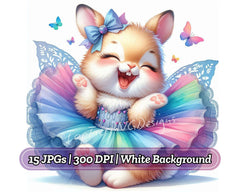 Baby Rabbit in Tutu Dress - CraftNest - Digital Crafting and Art